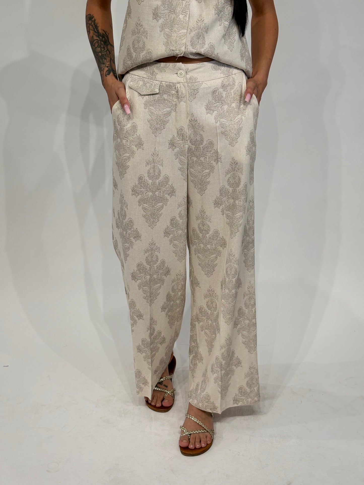 Pantalone Jacquard