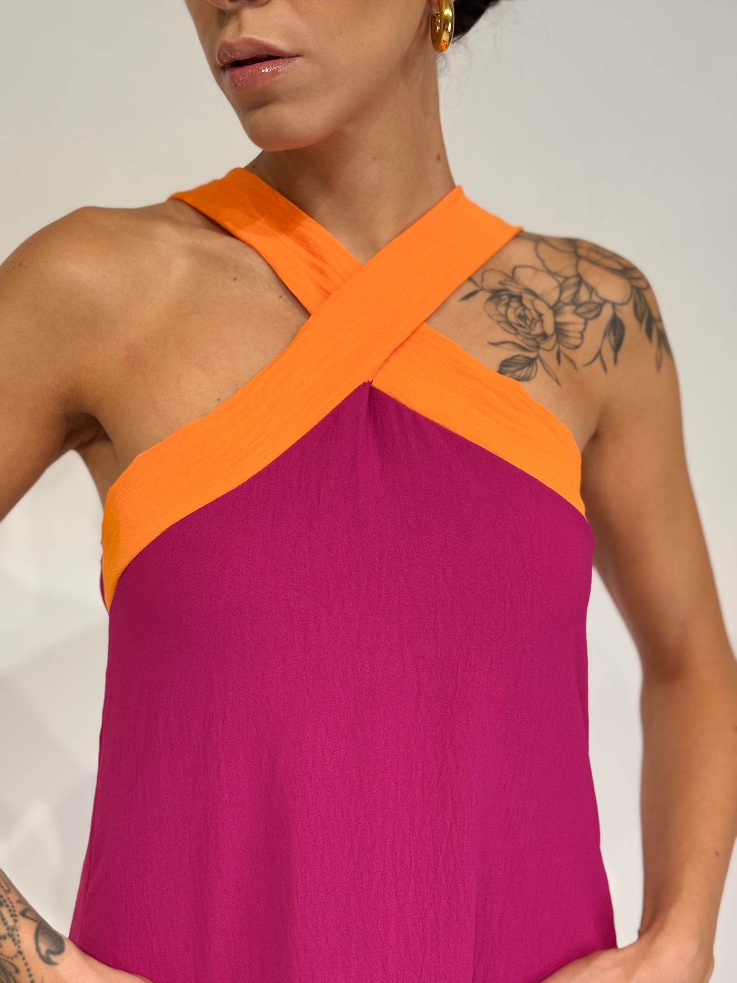 Abito Milena Fucsia