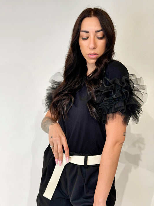 T-Shirt Flora Black