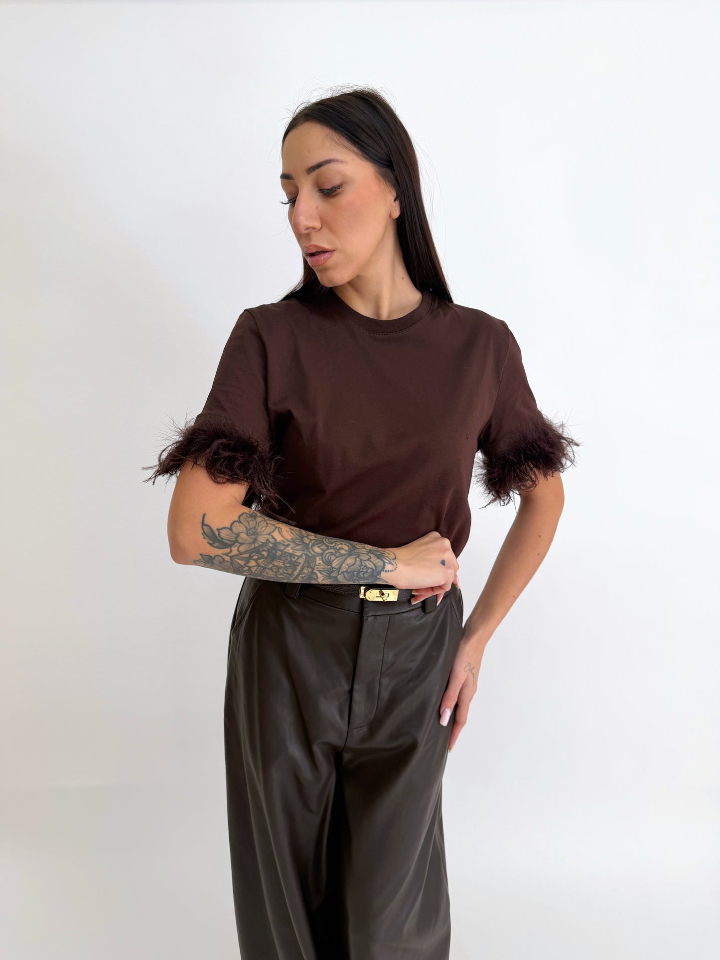 T-shirt piuma by Lumina