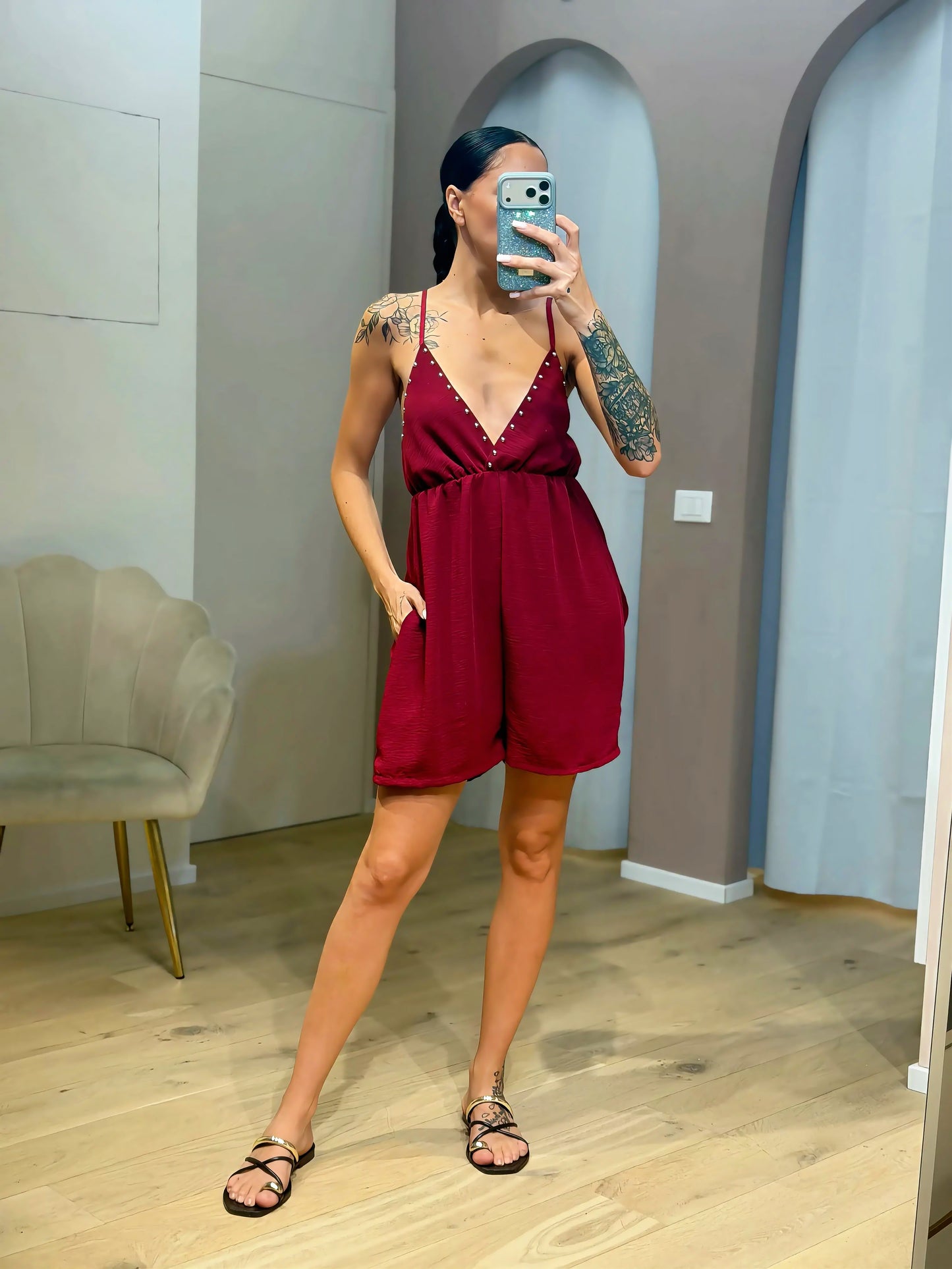 Tuta Cleo Bordeaux