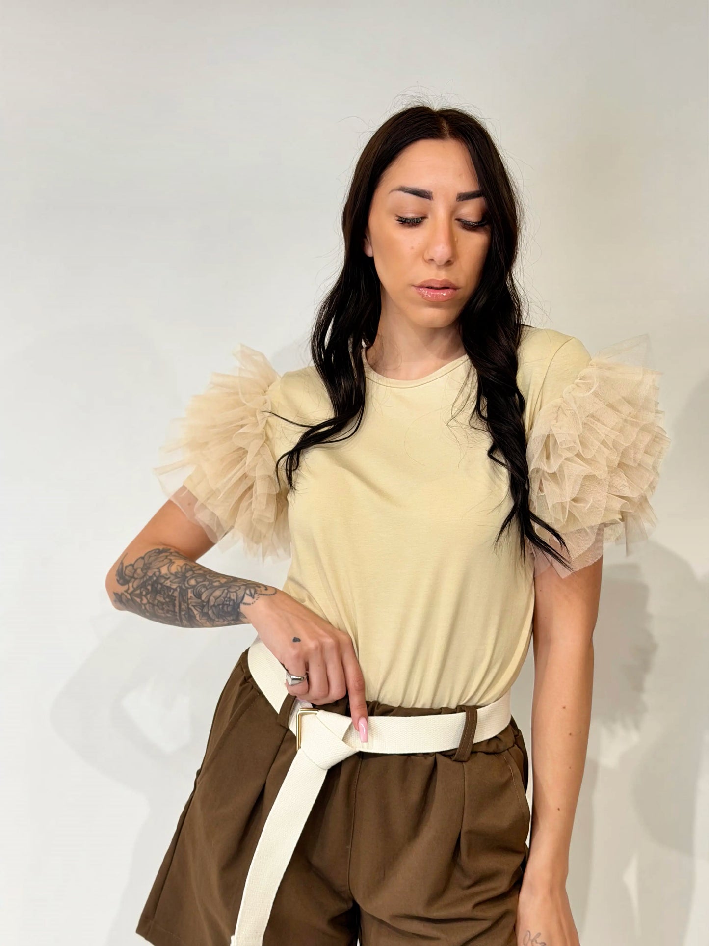 T-Shirt Flora Beige